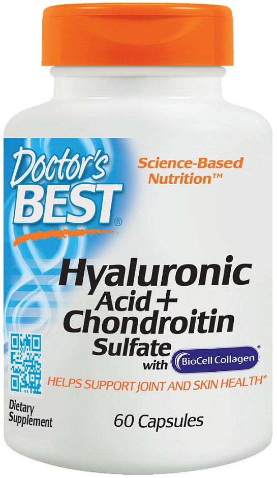 Doctor's Best Hyaluronic Acid + Chondroitin Sulfate with BioCell Collagen 60 caps