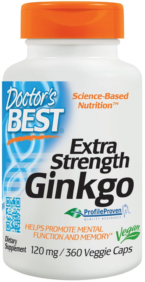 Doctor's Best Extra Strength Ginkgo 120mg 360 vcaps