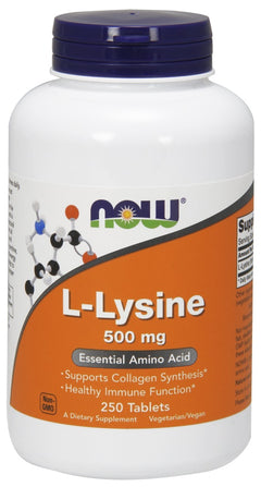 NOW Foods L-Lysine 500mg 250 tablets