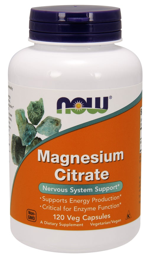 NOW Foods Magnesium Citrate 400mg 120 vcaps