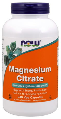 NOW Foods Magnesium Citrate 400mg 240 vcaps