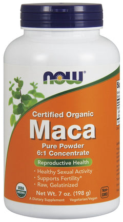 NOW Foods Maca 6:1 Concentrate Pure Powder 198g