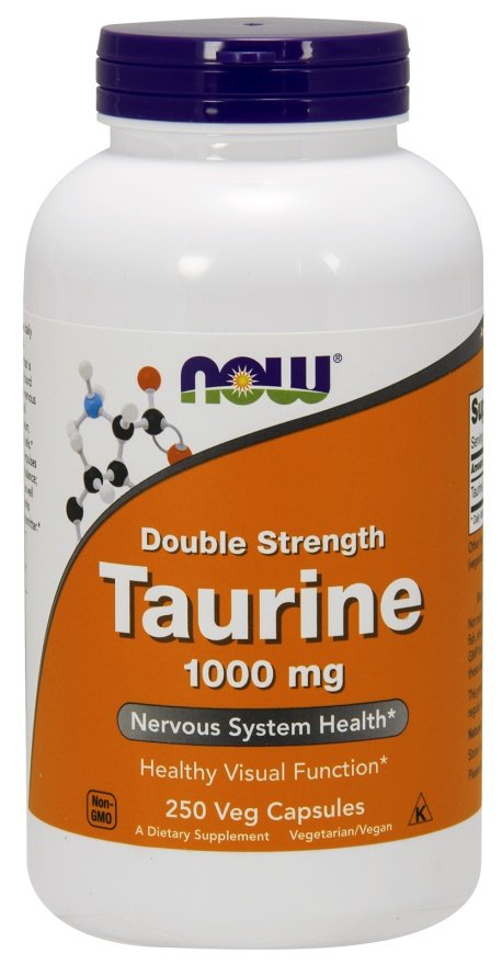NOW Foods Taurine 1000mg Double Strength 250 vcaps