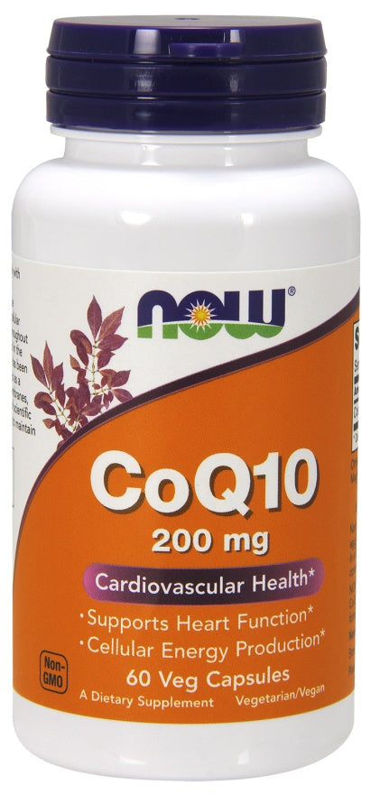 NOW Foods CoQ10 200mg 60 vcaps
