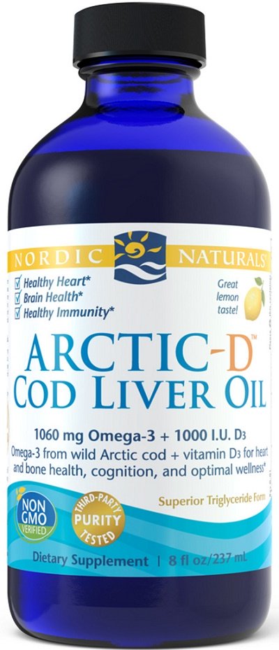 Nordic Naturals Arctic-D Cod Liver Oil Lemon 237 ml