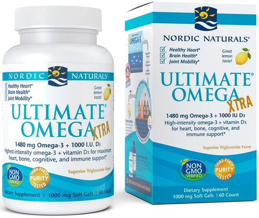 Nordic Naturals Ultimate Omega Xtra 1480mg Lemon 60 softgels