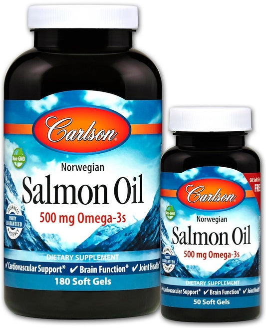 Carlson Labs Norwegian Salmon Oil 180 + 50 softgels