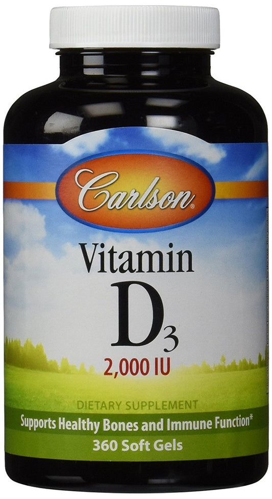 Carlson Labs Vitamin D3 2000 IU 360 softgels