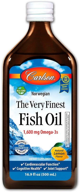 Carlson Labs The Very Finest Fish Oil Natural Lemon 500 ml