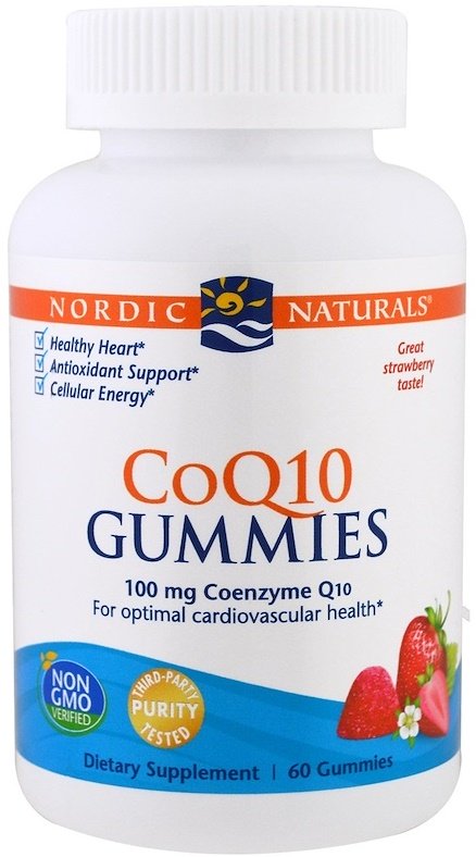 Nordic Naturals CoQ10 Gummies 100mg Strawberry 60 gummies