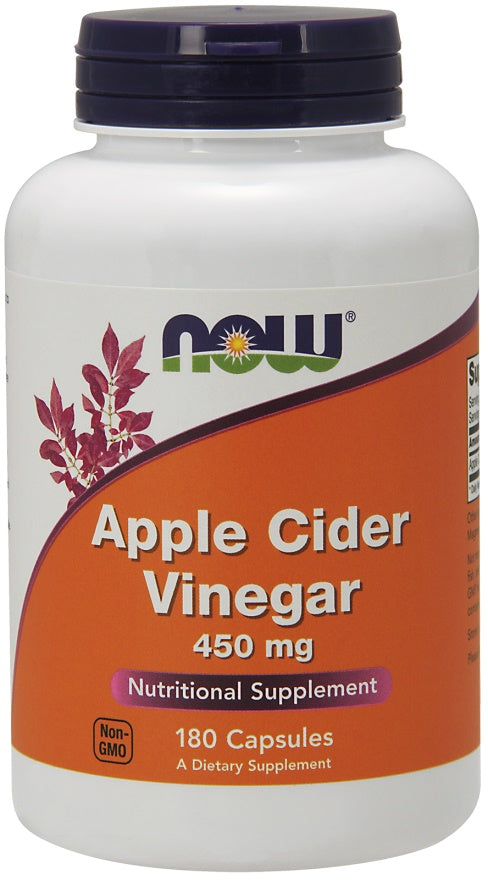 NOW Foods Apple Cider Vinegar 450mg 180 vcaps