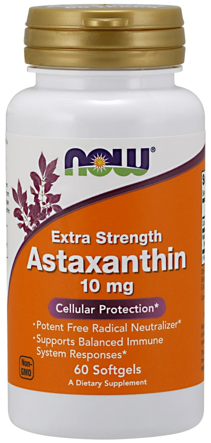 NOW Foods Astaxanthin Extra Strength 10mg 60 softgels