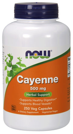 NOW Foods Cayenne 500mg 250 vcaps