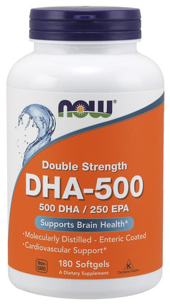 NOW Foods DHA-500 500 DHA / 250 EPA 180 softgels