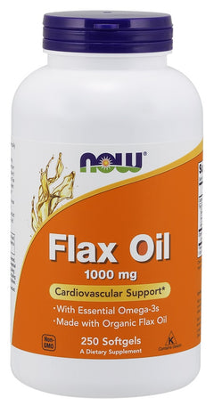 NOW Foods Flax Oil 1000mg 250 softgels