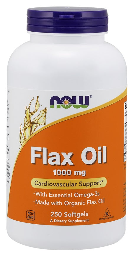 NOW Foods Flax Oil 1000mg 250 softgels