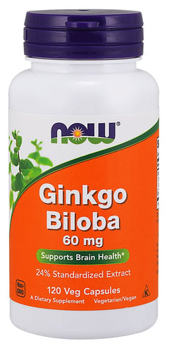 NOW Foods Ginkgo Biloba 60mg 120 vcaps