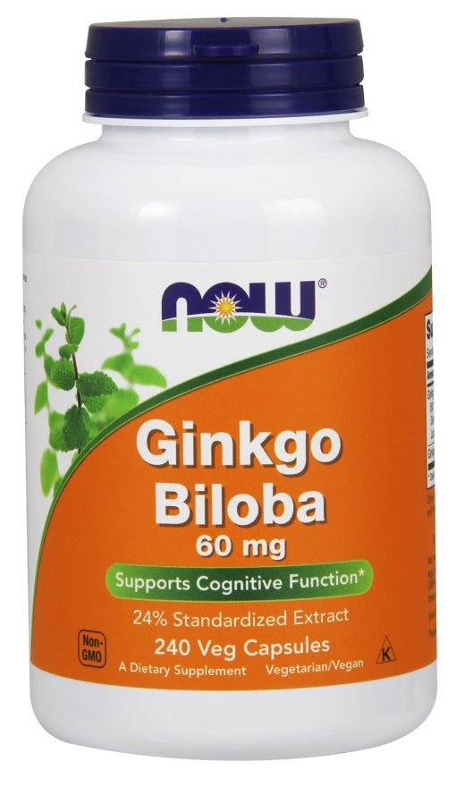 NOW Foods Ginkgo Biloba 60mg 240 vcaps