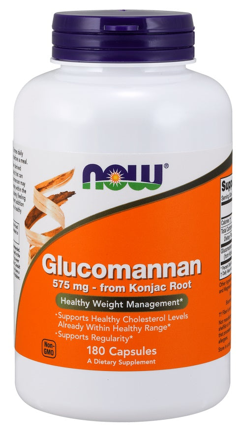 NOW Foods Glucomannan from Konjac Root 575mg 180 caps