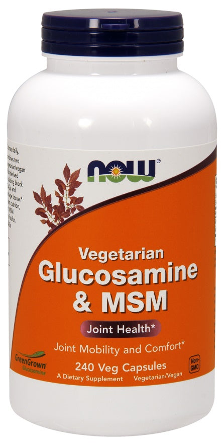 NOW Foods Glucosamine & MSM Vegetarian 240 vcaps