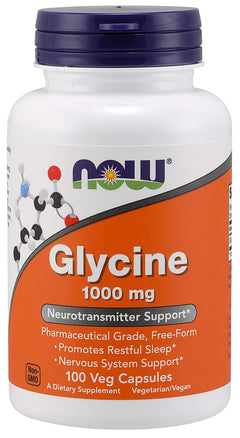 NOW Foods Glycine 1000mg 100 vcaps