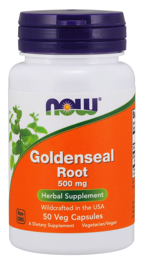 NOW Foods Goldenseal Root 500mg 50 vcaps