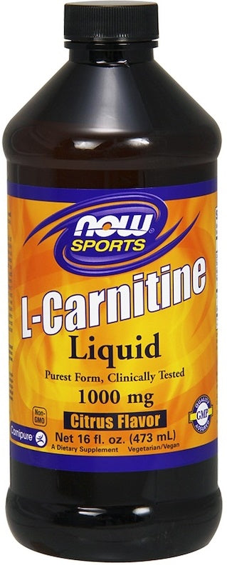 NOW Foods Liquid L-Carnitine 1000mg Tropical Punch 473 ml