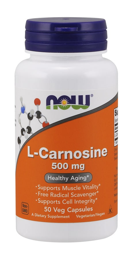 NOW Foods L-Carnosine 500mg 50 vcaps