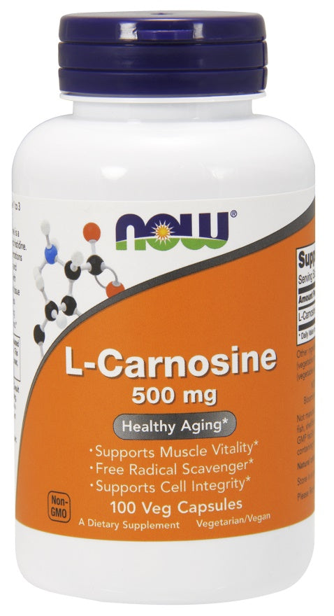 NOW Foods L-Carnosine 500mg 100 vcaps