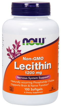 NOW Foods Lecithin 1200mg Non-GMO 100 softgels