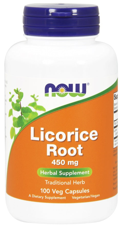 NOW Foods Licorice Root 450mg 100 vcaps