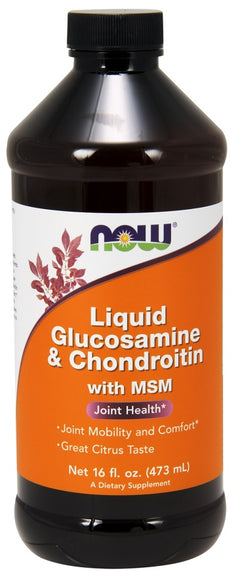 NOW Foods Glucosamine & Chondroitin with MSM Liquid 473ml
