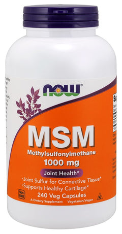 NOW Foods MSM Methylsulphonylmethane 1000mg 240 vcaps