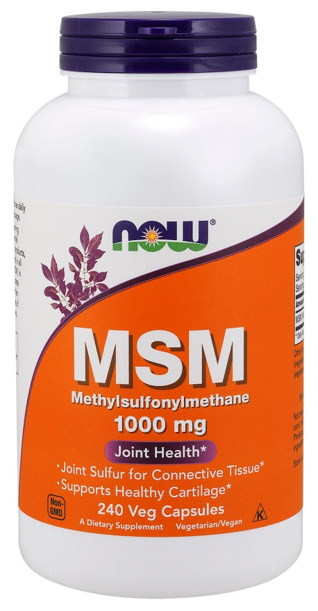 NOW Foods MSM Methylsulphonylmethane 1000mg 240 vcaps