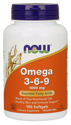 NOW Foods Omega 3-6-9 1000mg 100 softgels