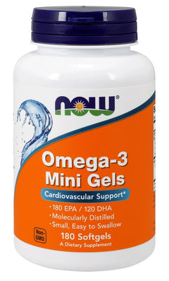 NOW Foods Omega-3 Mini Gels 180 softgels