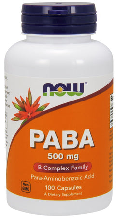 NOW Foods PABA 500mg 100 caps