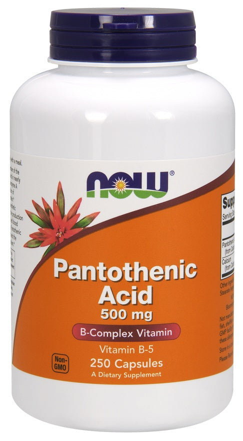 NOW Foods Pantothenic Acid 500mg 250 caps