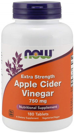 NOW Foods Apple Cider Vinegar 750mg Extra Strength 180 tabs