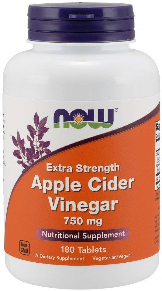 NOW Foods Apple Cider Vinegar 750mg Extra Strength 180 tabs
