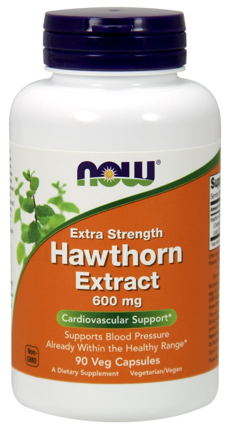 NOW Foods Hawthorn Extract 600mg Extra Strength 90 vcaps