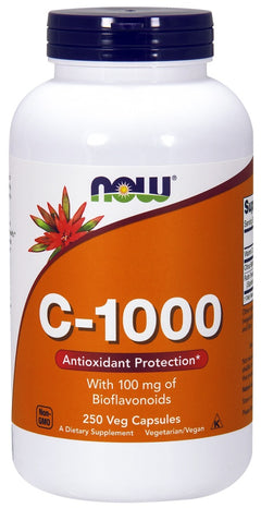 NOW Foods Vitamin C-1000 with 100mg Bioflavonoids 250 vcaps