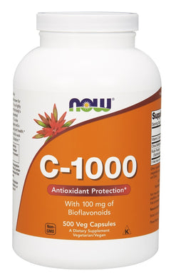 NOW Foods Vitamin C-1000 with 100mg Bioflavonoids 500 vcaps