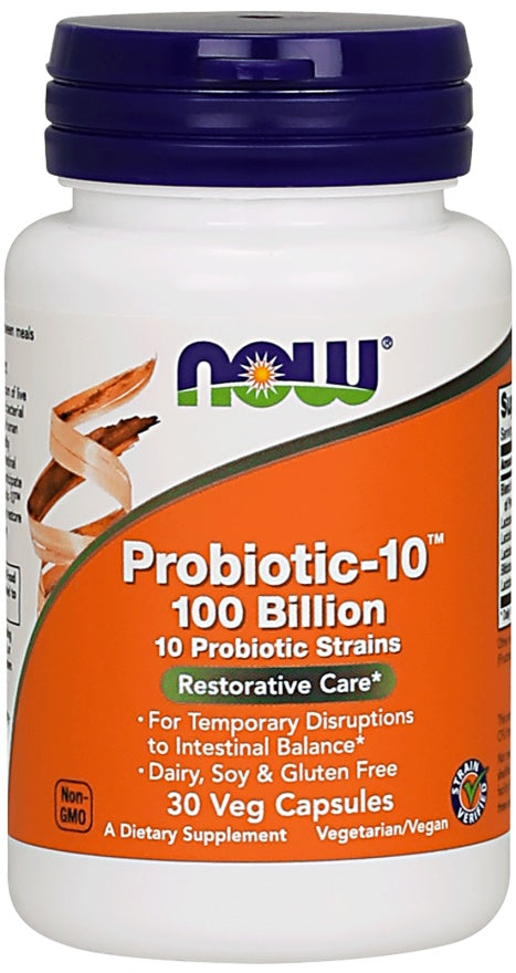 NOW Foods Probiotic-10 100 Billion 30 vcaps