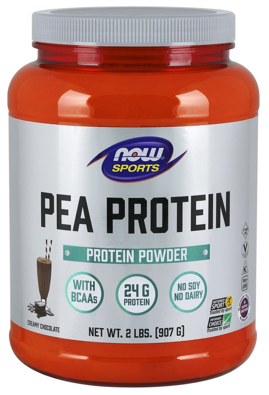 NOW Foods Pea Protein Dutch Chocolate 907g