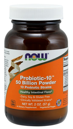 NOW Foods Probiotic-10 50 Billion Powder 57g
