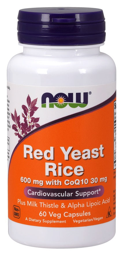 NOW Foods Red Yeast Rice with CoQ10 600mg 60 vcaps