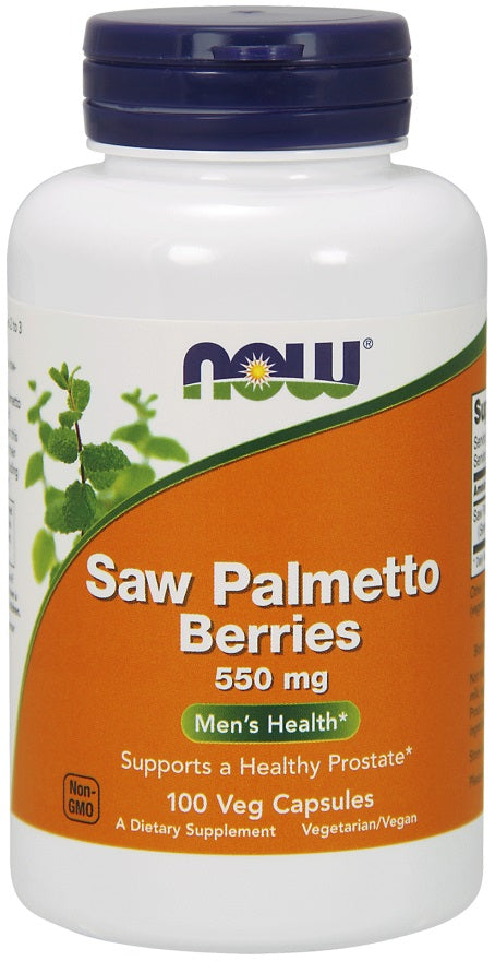 NOW Foods Saw Palmetto Berries 550mg 100 vcaps