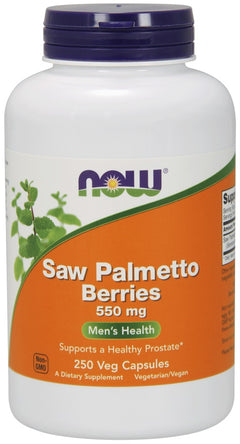 NOW Foods Saw Palmetto Berries 550mg 250 vcaps