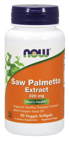 NOW Foods Saw Palmetto Extract with Pumpkin Seed Oil 320mg 90 veggie softgels